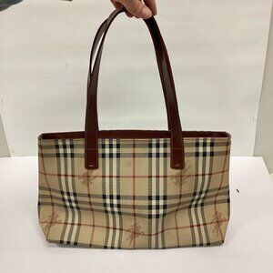 Burberry Haymarket Nova Check Coated Canvas Tote